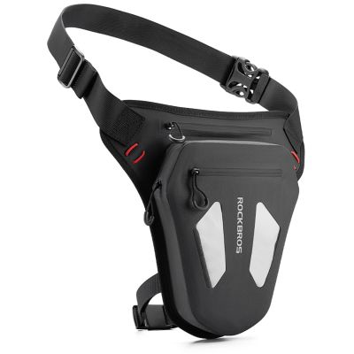 2. Rockbros Motorradtasche für Beine, Oberschenkel, Taille, Schulter, Schwarz
