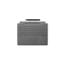 Microsoft Surface Pro Tastatur mit schlankem Stift für Unternehmen QWERTZ Deutsch Microsoft Cover Port Platin