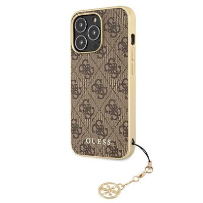 2. Guess GUHCP13LGF4GBR iPhone 13 Pro / 13 6.1 "braun / braunes Hardcase 4G Charms Collection