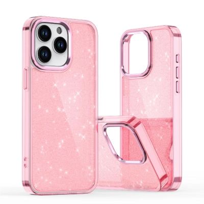 5. Glitter Case für iPhone 16 Pro – Rosa mit Glitzer