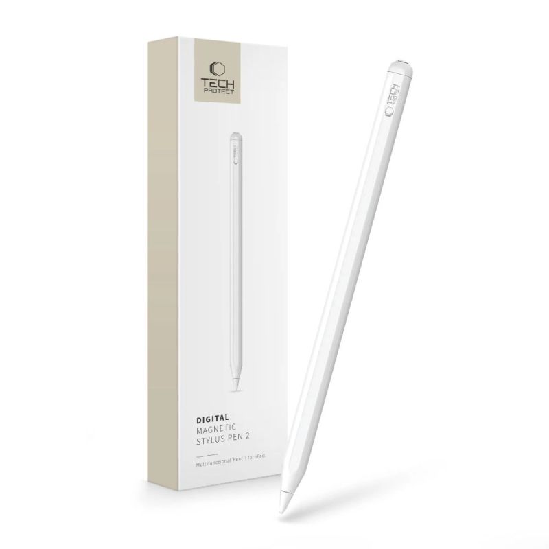Tech-Protect Digital Magnetic Stylus Pen 2 Magnetstift für iPad-Tablet – Weiß