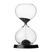 RITUALI DOMESTICI SCORRENDO Sanduhr schwarz 13,5 x 23 cm