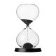 RITUALI DOMESTICI SCORRENDO Sanduhr schwarz 13,5 x 23 cm