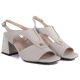 3. Beige Damen-Sandalen mit hohem Absatz, Modell Vinceza 26-62286