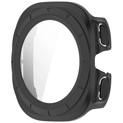 2. Tech-Protect Schutzhülle (2er-Pack) für Samsung Galaxy Watch Ultra 47 mm – Transparent Matt Schwarz
