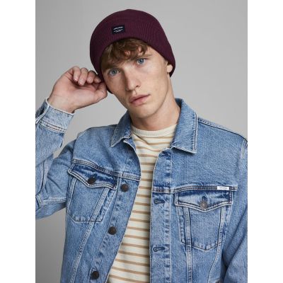 14. Jack & Jones Jacdna Beanie Noos M 12092815 Burgund