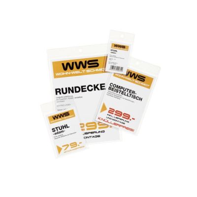 3. Strapazierfähige Dokumententasche aus Kunststoff 229719, 105 x 148 mm (A6), 100 Stück.