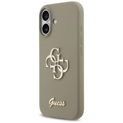 2. Guess Silikon Big 4G Script Case für iPhone 17 - Braun