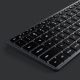 4. Satechi Slim X2 Bluetooth Backlit Keyboard – kabellose Tastatur mit Ziffernblock (Space Gray) US