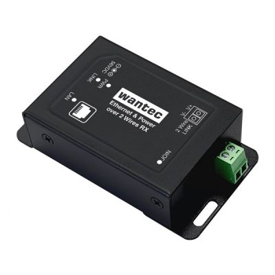 4. Wantec 2wIP E Adapter PoE-Schraubklemme-Schalterseite/Sender