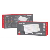 GENESIS Thor 230 TKL Tastatur Gaming USB + RF Wireless + Bluetooth QWERTY US Englisch Weiß