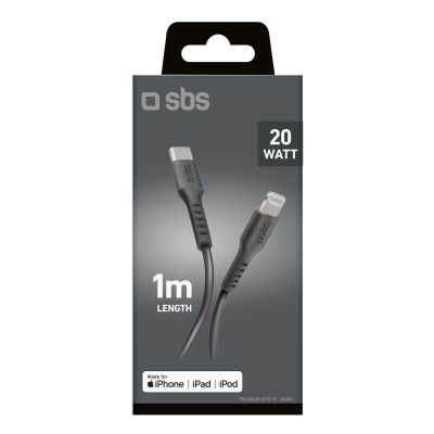 2. SBS TECABLELIGTC1K USB-C – Lightning Kabel 1 m – Schwarz