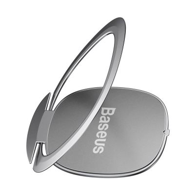 5. Baseus ultradünner selbstklebender Ringhalter Telefonständer silber (SUYB-0S)