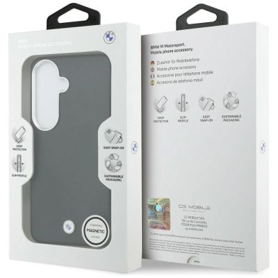 8. BMW Metalllogo-MagSafe-Hülle für Samsung Galaxy S26 – Schwarz