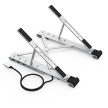 Choetech Stand Multifunktionsstation für Laptop PD / USB-C HDMI (4K / 30Hz) / 2xUSB-A / 1xUSB-C / 1xSD / 1xTF schwarz (HUB-M43)