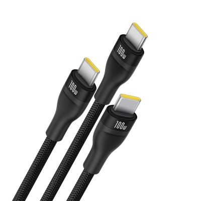 2. Baseus Blitzgerät Serie 3 100W Kabel 1,5m (Schwarz)