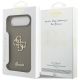 8. Guess Silikonhülle mit großem 4G-Schriftzug für iPhone Air – Braun