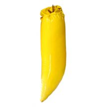 Eine gelbe, bananenförmige Plawil-Tasche auf Springseilen