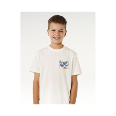 6. RIP CURL Pacific Rinse Sunrise Tee-Boy Weiß