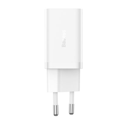 3. Baseus GaN5 Pro 40W 2xUSB-C Wandladegerät – Weiß