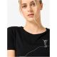Damen-Kurzarmshirt SUPER.NATURAL W BERGGLÜCK TEE, schwarz