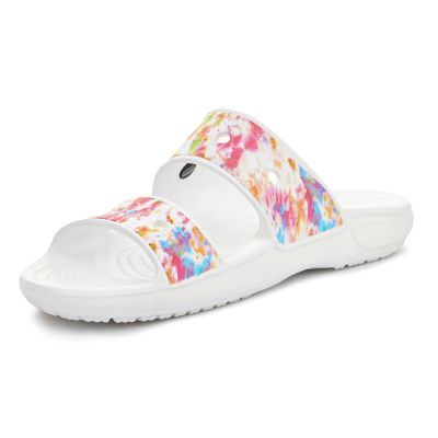 4. Crocs Classic Tie Dye Graphic Sandal W 207283-928 Flip-Flops