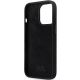 7. Karl Lagerfeld KLHCP13LSMHKNPK Hülle für iPhone 13 Pro / 13 – schwarz Silikon Ikonik Metall Pin