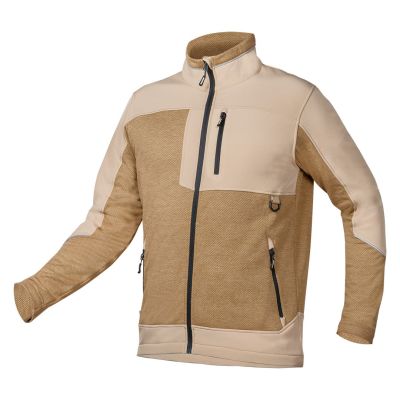 Outdoor-Softshell-Sweatshirt, beige, Größe XXXL