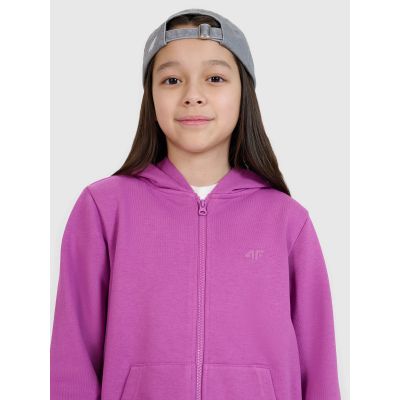 2. Mädchen-Sweatshirt mit Reißverschluss und Kapuze 4F 4FJWSS25TSWSF1706-50S