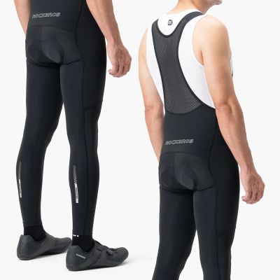 6. Rockbros 200021 Lange Radhose mit Trägern und Polsterung, Größe M – Schwarz