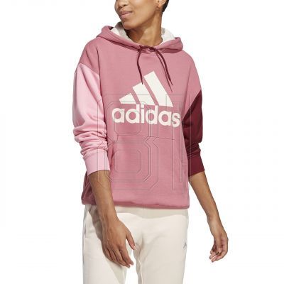 7. adidas Essentials Big Logo Oversized French Terry Hoodie W IC9869