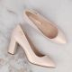 24. Sergio Leone W SK193B Pumps mit beigefarbenem Perlenabsatz 