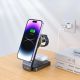 7. Tech-Protect QI15W-A28 induktives MagSafe 3in1 Ladegerät mit Ständer für Smartphone / Apple Watch / AirPods – Schwarz