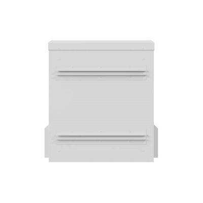 4. Wandregalschrank 10" HERMETISCH IP55 WAND-/STANGENMONTAGE 340X250X500 GRAU LANBERG (MONTIERT)