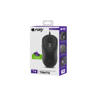 14. Fury Tanto T4 12000 DPI RGB schwarze kabelgebundene Gaming-Maus