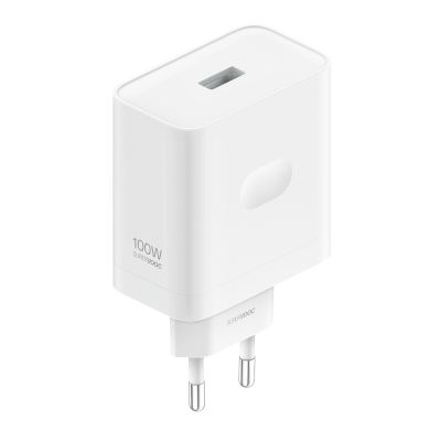 Oppo VCBAOBEH 100W USB-A Wandladegerät mit USB-A- und USB-C-Kabel – Weiß