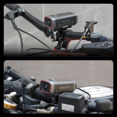 3. AKEEYO 710 Lite Lenker-Actionkamera für Fahrräder und Motorräder – Schwarz