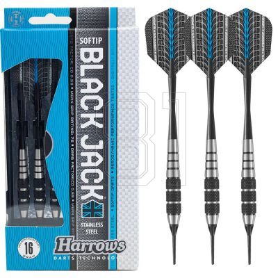 4. Harrows Black Jack Softip Darts HS-TNK-000013291