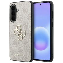 Guess Leder-Schutzhülle mit Metalllogo für Samsung Galaxy A57 5G – Rosa