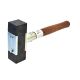 AWTOOLS Pflasterhammer 2,5 kg / 34 cm mit austauschbarem Gummi