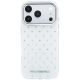 3. Karl Lagerfeld IML Strass-Hülle mit galvanisiertem Logo für iPhone 17 Pro Max / 18 Pro Max – Weiß