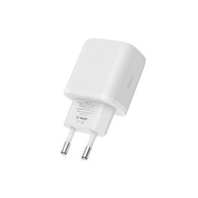 5. Tech-Protect C20W USB-C PD 20W / USB-A QC 3.0 Netzwerkladegerät mit USB-C / USB-C-Kabel – Weiß