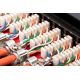 2. Digitus Desktop-Patchpanel 12x RJ45, LSA-Level, Cat.6A, geschirmt, schwarz, Kabelführung