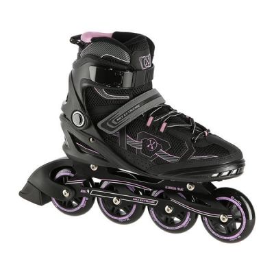NILS EXTREME NA9157 ROLLSCHUHE SCHWARZ UND LILA GRÖSSE 44