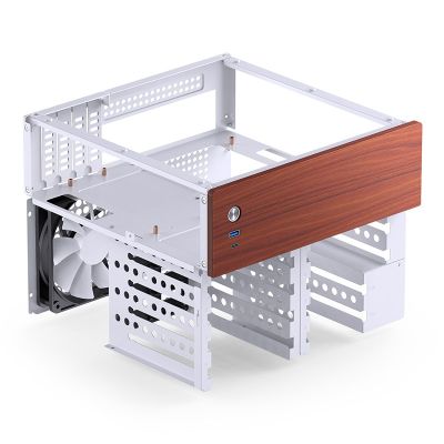 10. Jonsbo N4 WHITE Micro Tower Computer Security & Holders White