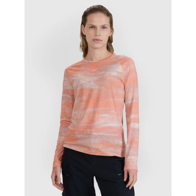 Schnelltrocknendes Damen-Radsport-Longsleeve 4F 4FWSS25TFLOF344-70A