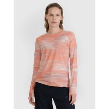 Schnelltrocknendes Damen-Radsport-Longsleeve 4F 4FWSS25TFLOF344-70A