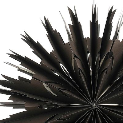5. SCHNEEFLOCKE HÄNGENDE PAPIERDEKORATION Ø 50 CM MICA – SCHWARZ