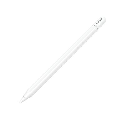 Acefast V3 kapazitiver Stift für iPad mit kabelloser Ladefunktion und 2 austauschbaren Spitzen – Weiß
