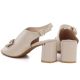 4. Beigefarbene Jezzi RMR25112-3 Sandalen mit Blockabsatz und Schleife für Damen
